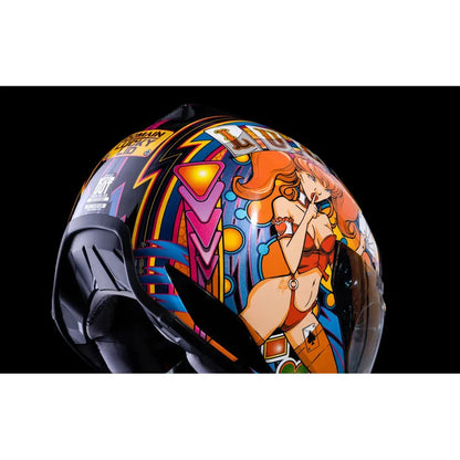 Casco ICON Domain Lucky Lid 4 - Rojo