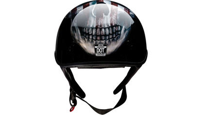 Casco Z1R Vagrant -  USA Skull - Black