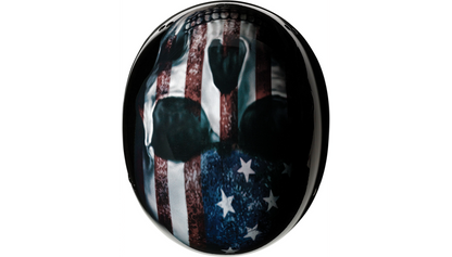 Casco Z1R Vagrant -  USA Skull - Black