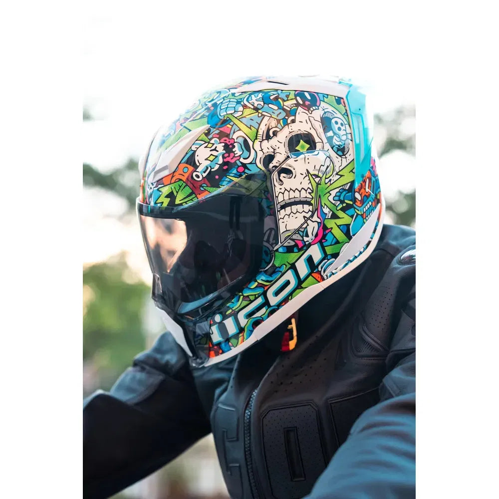 Casco Icon Ultraflite Doodle 3 MIPS - azul