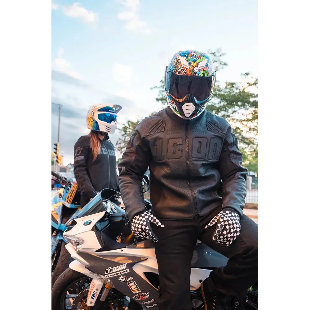 Casco Icon Ultraflite Doodle 3 MIPS - azul