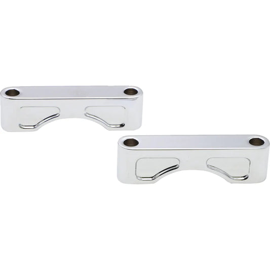 Bloque de montaje para guardabarros delantero Hugger - Bloques de montaje para guardabarros delantero Hugger - Para ruedas de 21" - Cromado