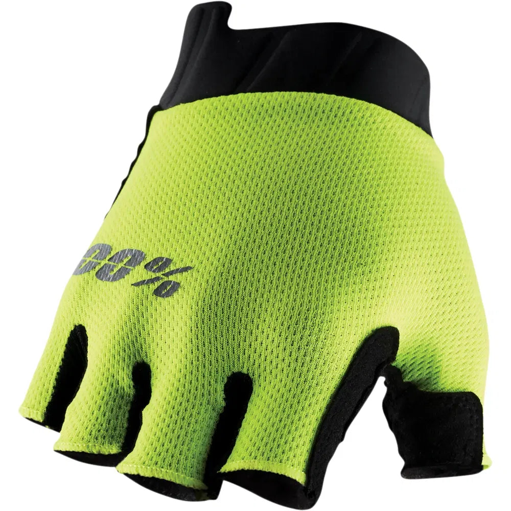 Exceeda Short Finger Gloves - Fluorescent Yellow -  Small