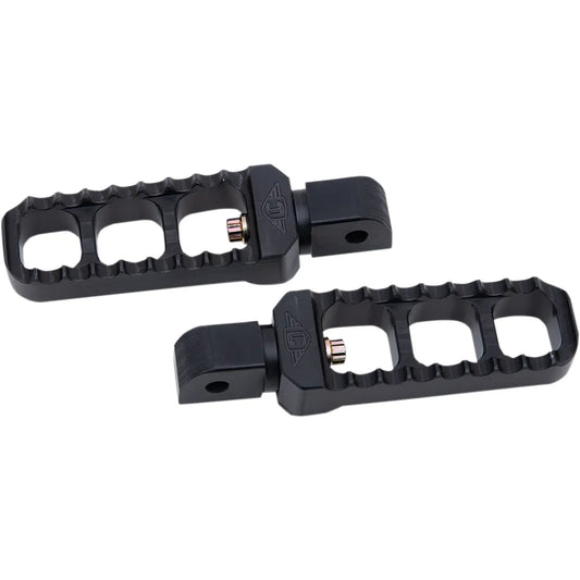 Passenger Peg - Serrated - Black - Narrow