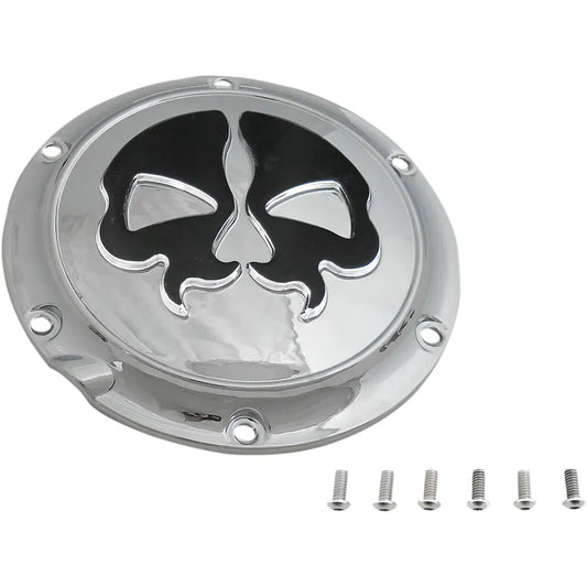 Cubierta del Derby Split Skull  - Cromo
