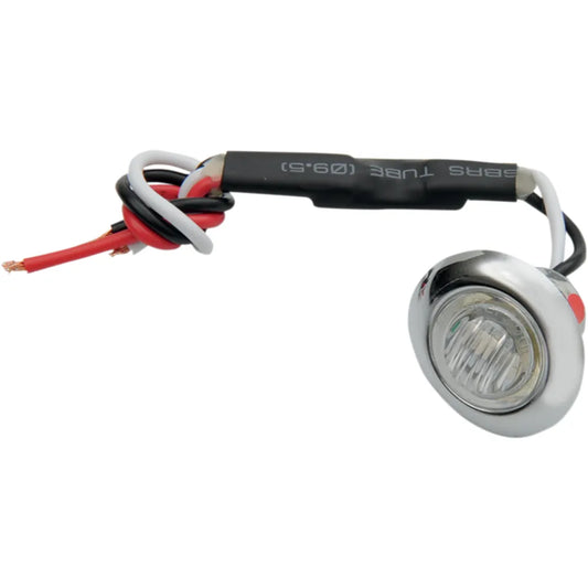Mini Marker Light - Dual Function - Red LED - Clear Lens