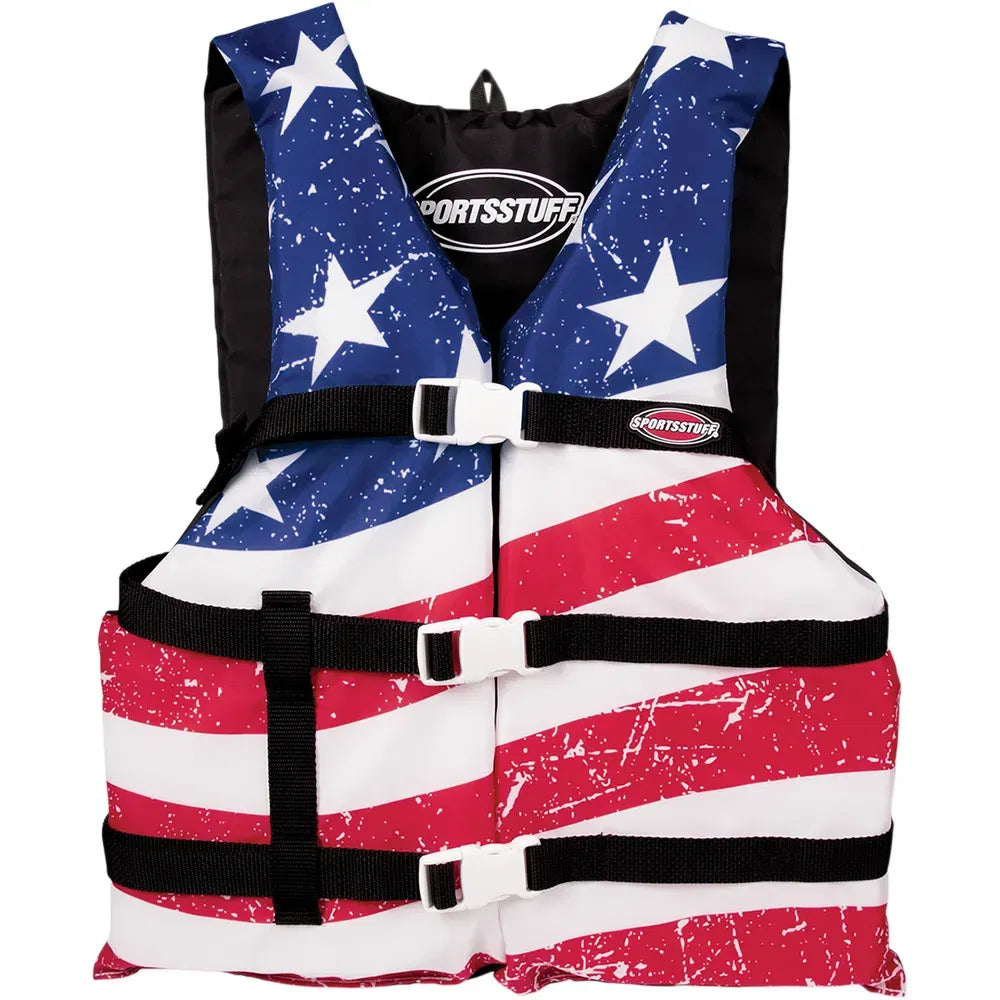 Stars & Stripes PFD Vest - Red/White/Blue - Large