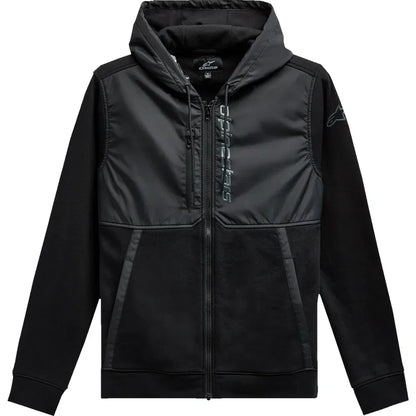 Sudadera con capucha y cremallera alineada