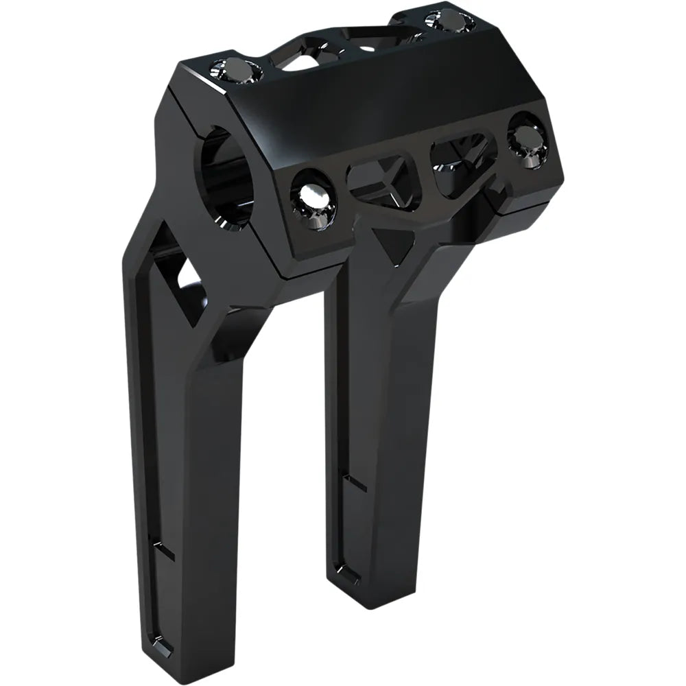 Risers - Pullback - 8" - 1-1/4" Clamping - Black Anodized