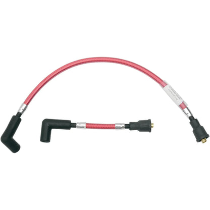 Cable trenzado de bujía - Cables de bujía - Rojo manzana caramelo - FX/FL '65-'99