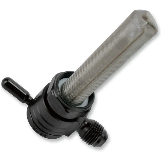 6-AN Petcock - Black  - 22mm
