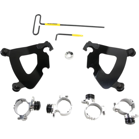 Kit de hardware de bloqueo del gatillo del carenado del guantelete - Kit de montaje del guantelete - Negro - XL883