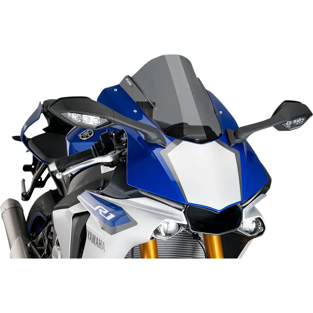 Parabrisas Z-Racing - Parabrisas de carrera - 13-1/4" - Ahumado oscuro - YZF-R1