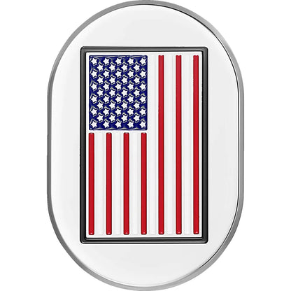 Cubierta de antena - Cubierta de antena - Guardabarros trasero derecho - Bandera estadounidense - Cromada