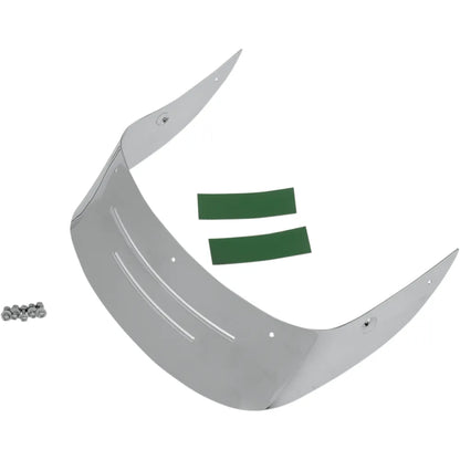 Rear Fender Skirt - Chrome - Embossed