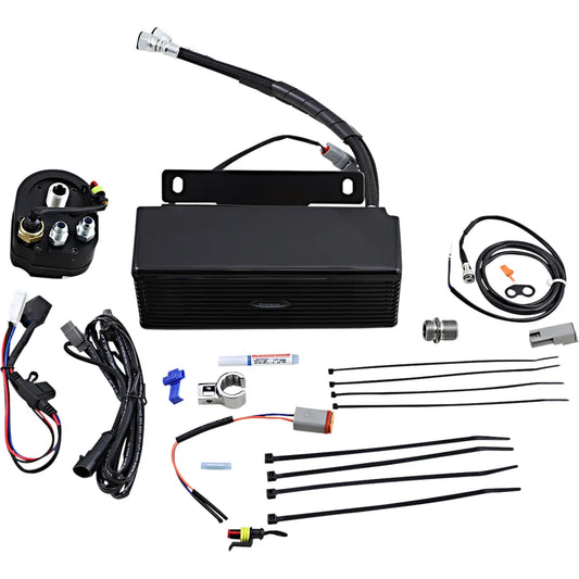 Below Regulator Mount Oil Cooler- Gloss Black