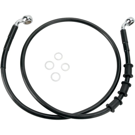 Brake Line - Front - Black - +6"