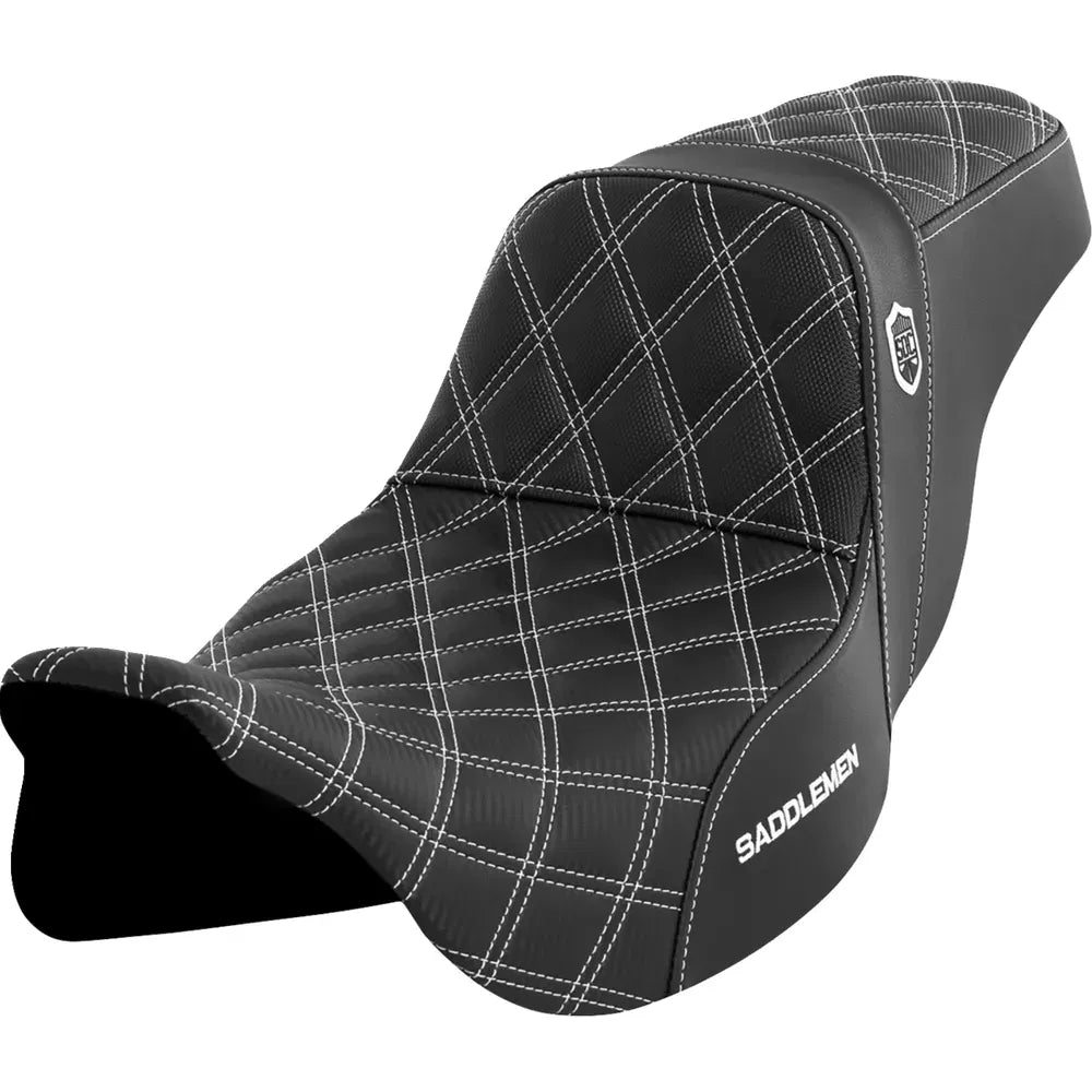Asiento Pro Series SDC Performance Grip - Asiento Pro Series SDC Performance - sin respaldo - Costura blanca - FLH/FLT '08-'23