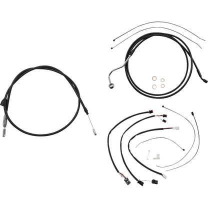 Kit de instalación de manillar XR - Kit de instalación de manillar XR - Perchas para monos de 15"-17" - FLHR '21-'22 - Negro