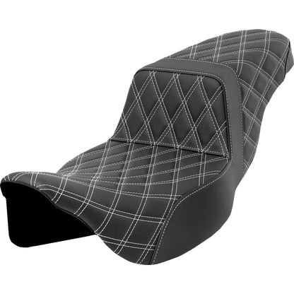 Asiento Saddlemen Lattice Stitch Step-Up White Stitch Extended Reach FLH/FLT '08-'23