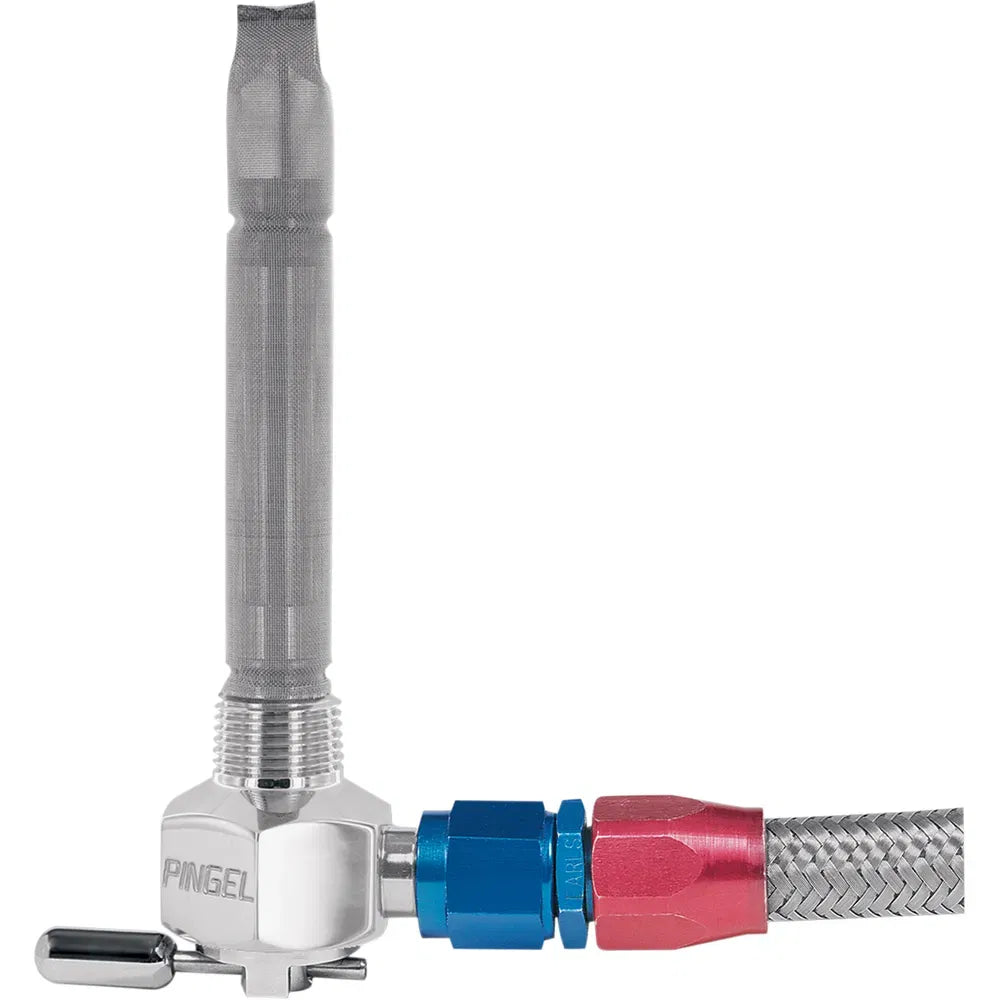 Fuel Valve - Chrome-Plated - 6AN - 3/8" NPT