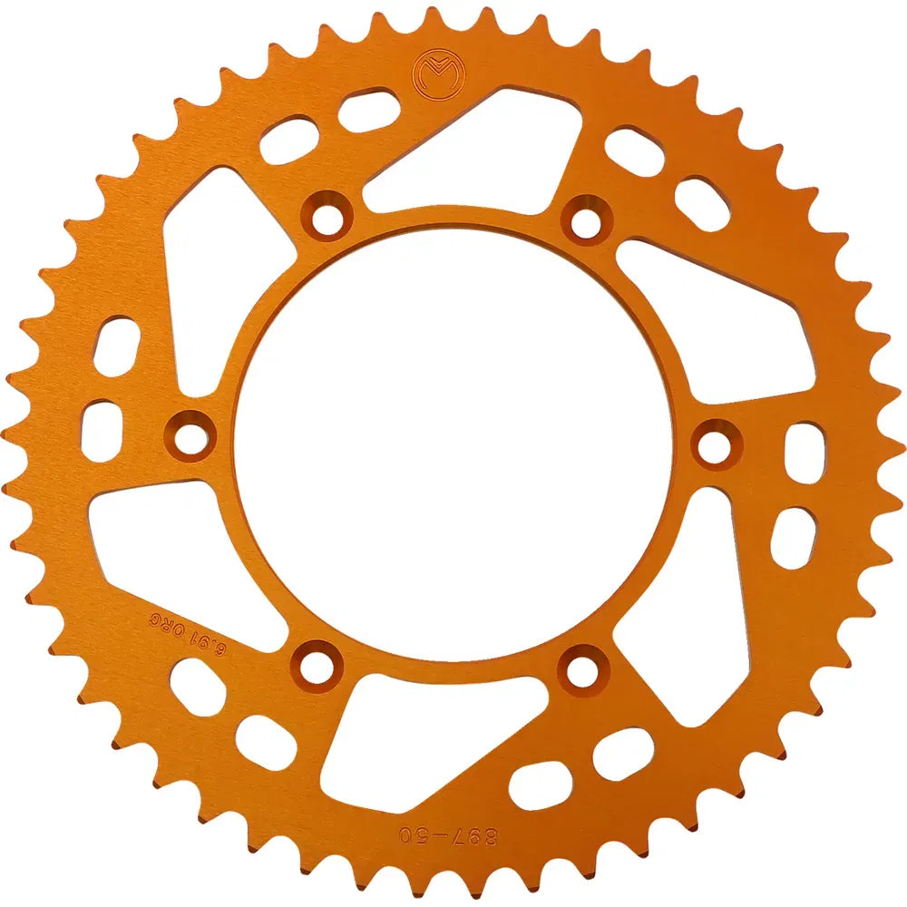 Corona Trasera Aluminio - Corona Trasera - Aluminio - 50 Dientes - Naranja - Husaberg/Husqvarna/KTM