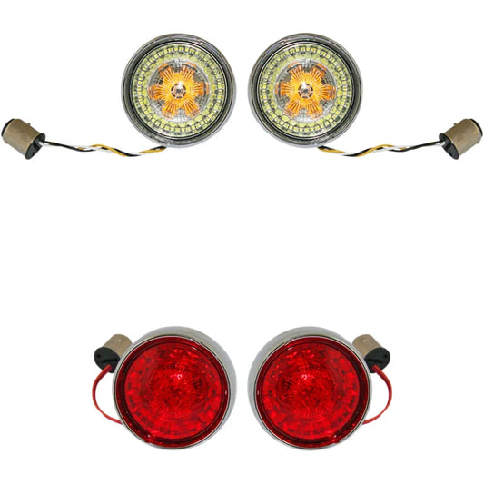 Full Bullet Turn Signal Conversion Kit  - Chrome