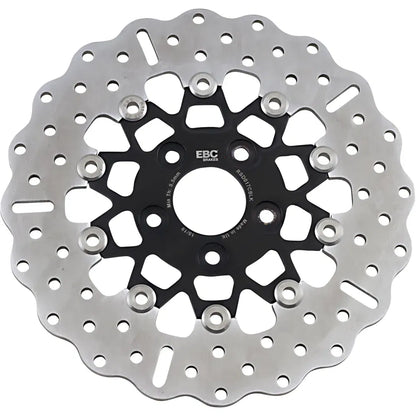 Rotor de freno trasero de acero inoxidable personalizado - Rotor de freno - Negro