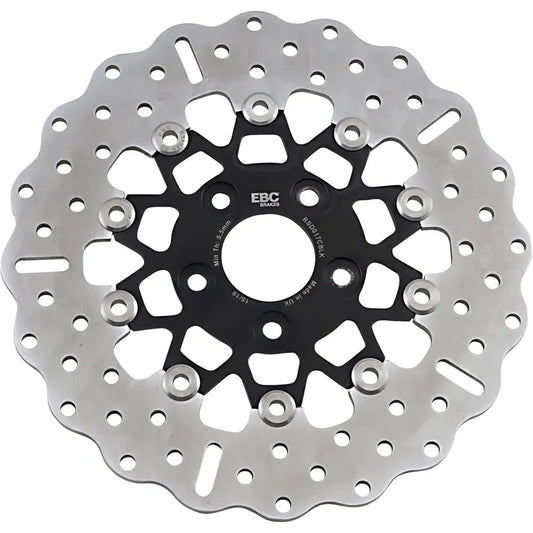 Rotor de freno trasero de acero inoxidable personalizado - Rotor de freno - Negro