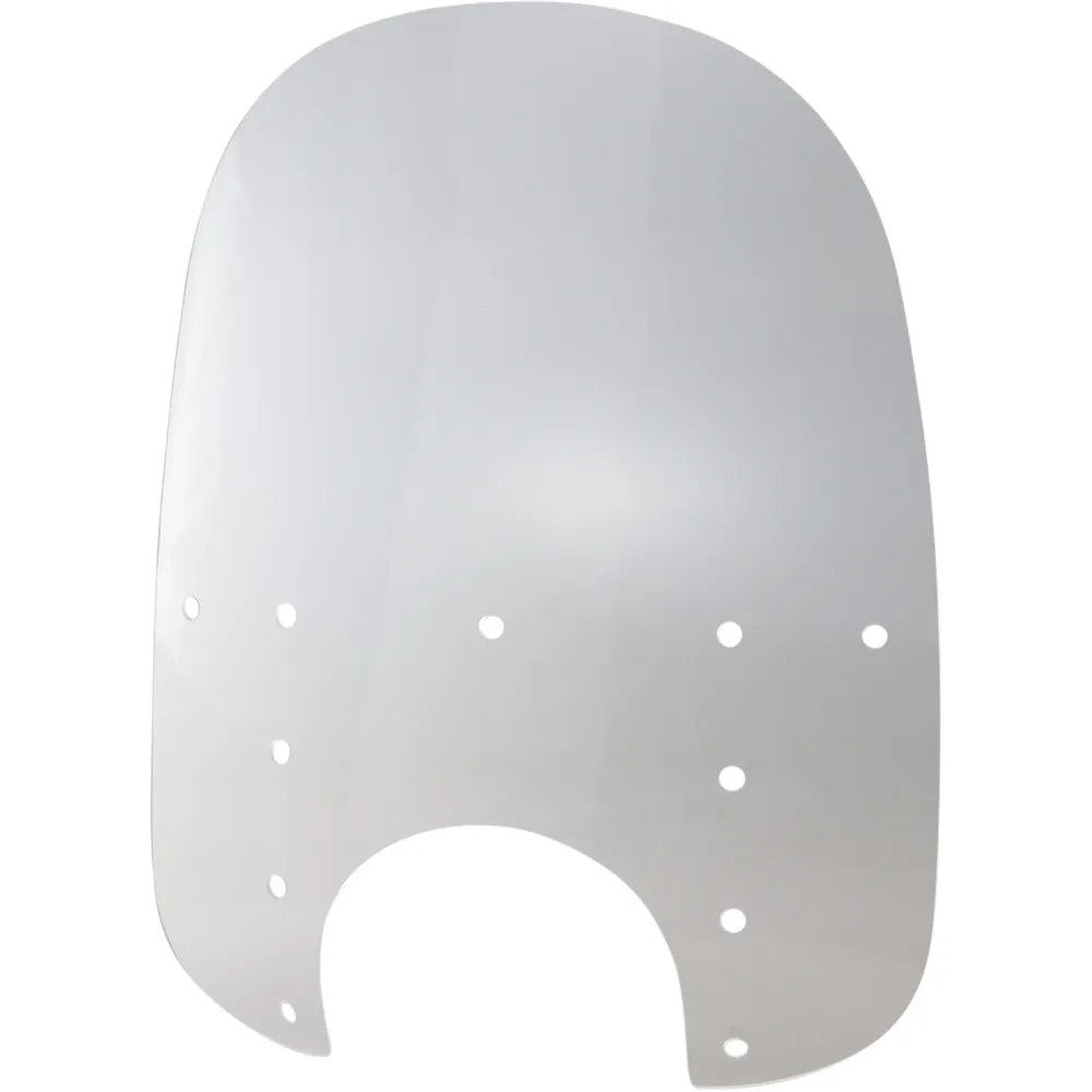 Fats Windshield - 21" - 9" Headlight Cutout - Clear - Plastic