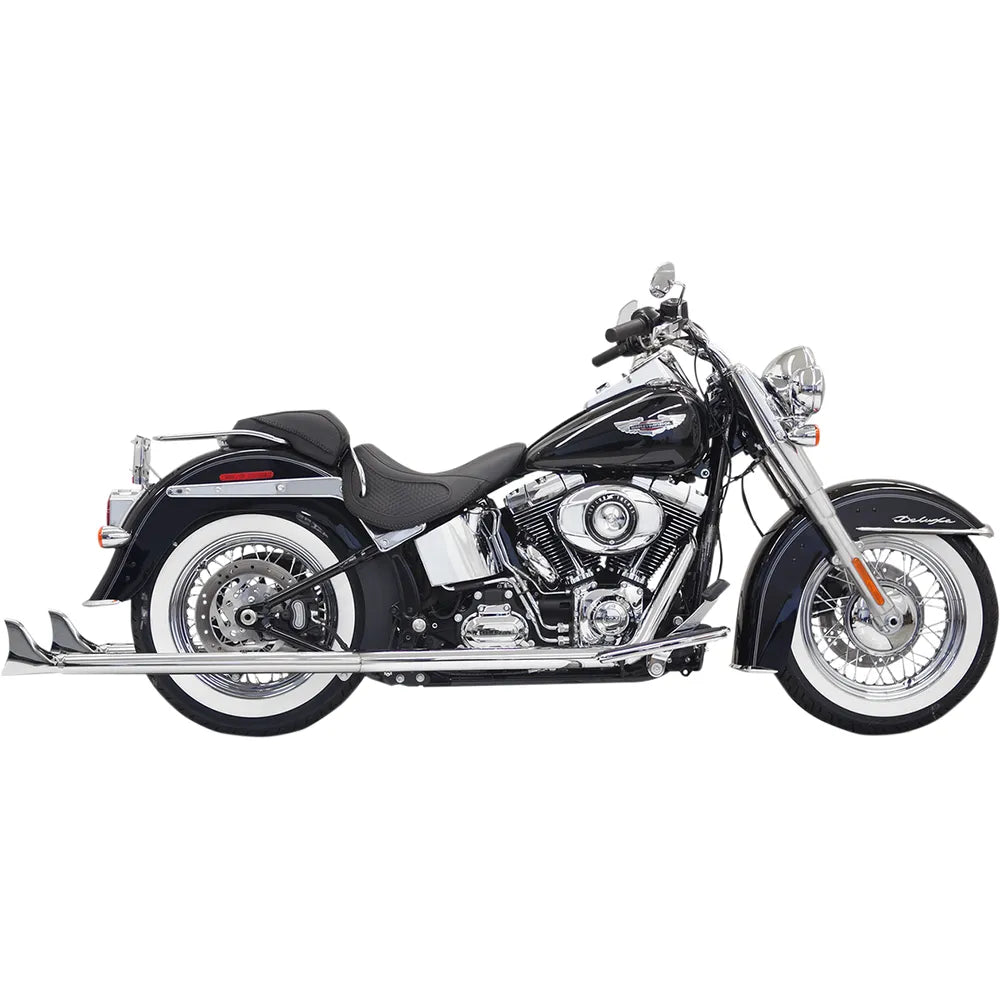 Sistema de escape True Duals con silenciadores de cola de pez — con deflectores - Sistema de escape True Duals con silenciadores de cola de pez - 36" - Softail - Deflector incluido