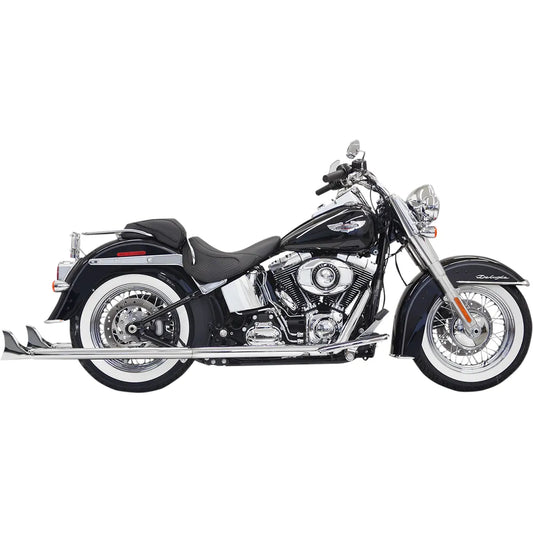 Sistema de escape True Duals con silenciadores de cola de pez — con deflectores - Sistema de escape True Duals con silenciadores de cola de pez - 36" - Softail - Deflector incluido