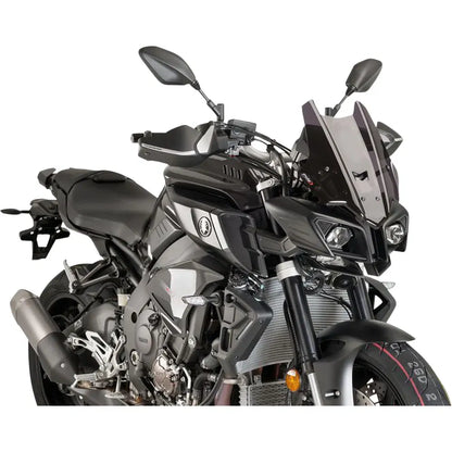 Parabrisas Z-Racing - Parabrisas de carrera - 14-1/4" - Ahumado oscuro - MT10