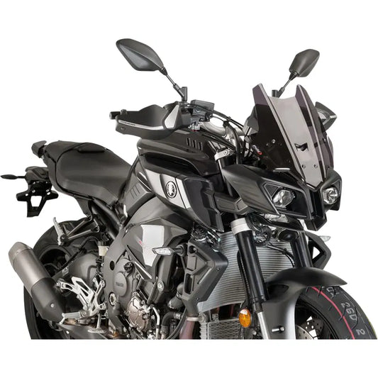 Parabrisas Z-Racing - Parabrisas de carrera - 14-1/4" - Ahumado oscuro - MT10