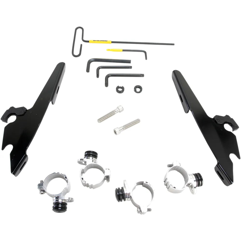 Kit de montaje con bloqueo de gatillo de carenado Batwing - Batwing - Kit de montaje - Negro - XL48
