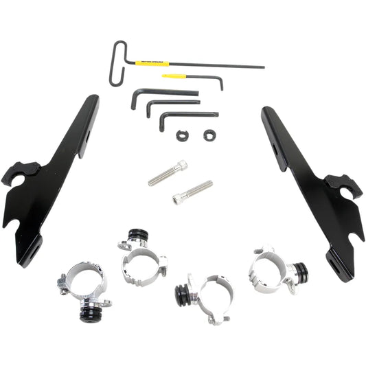 Kit de montaje con bloqueo de gatillo de carenado Batwing - Batwing - Kit de montaje - Negro - XL48