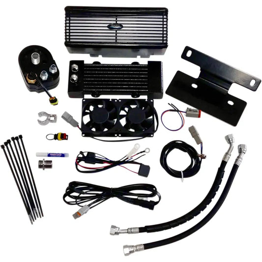 Oil Cooler Kit - Black - Below Regulator Mount0947