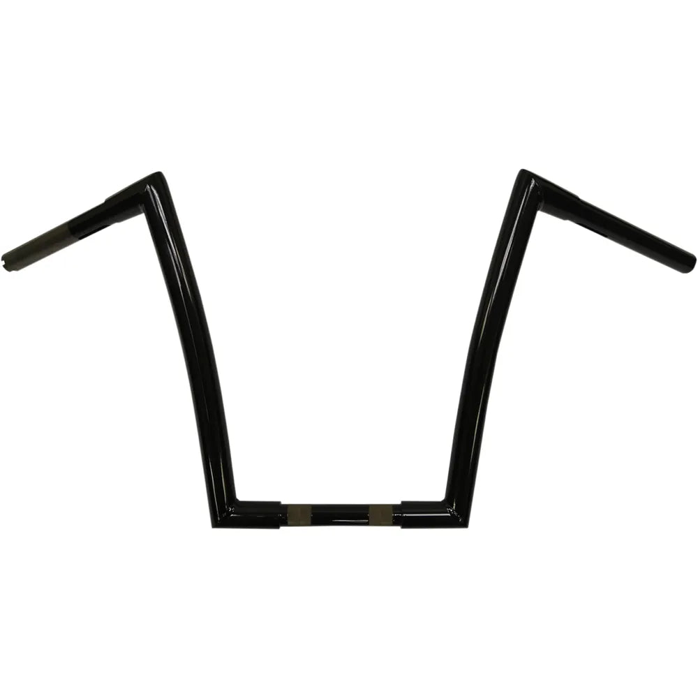 Black 1-1/4" Strip Handlebar With 14" Rise