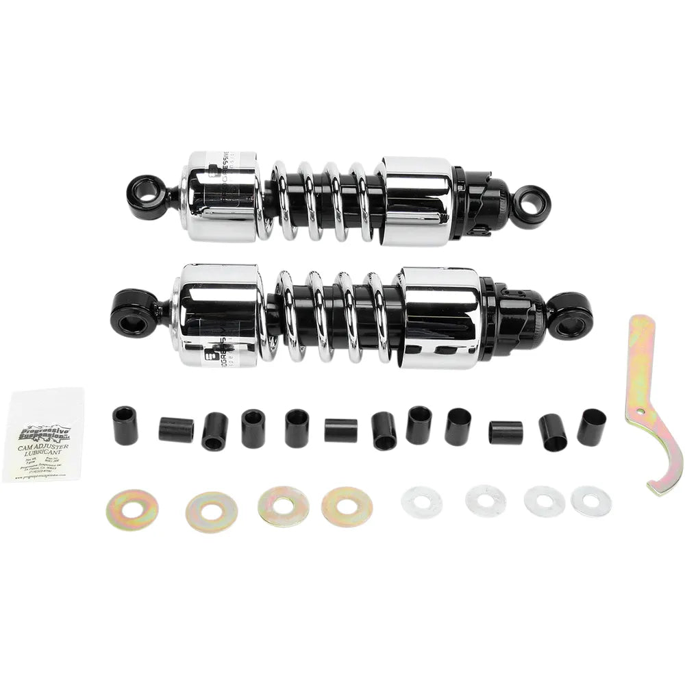 Shocks - 412 Cruiser Series - Chrome - 11.5" - Heavy Duty