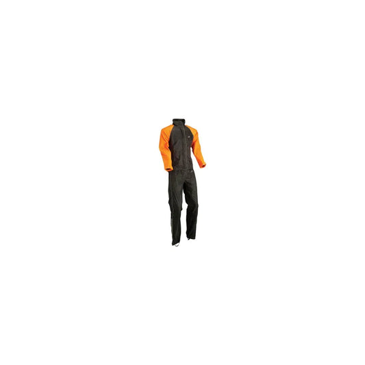 Traje impermeable para dama Z1R - negro/naranja