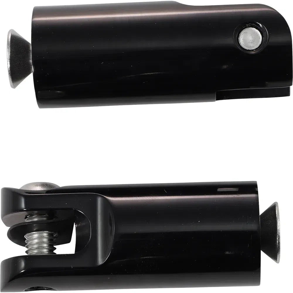Front Footpeg Mounts - Black