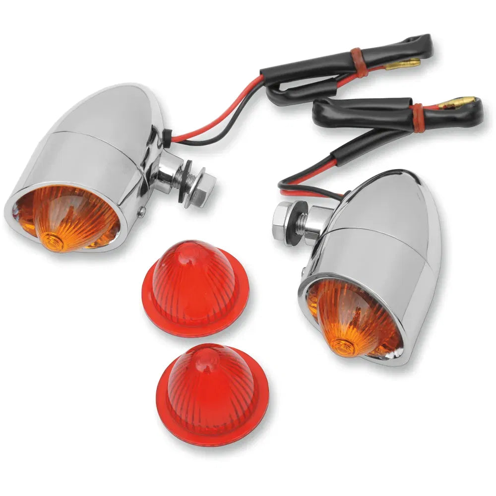Mini Retro-Style Marker Light Kit - Amber/Red
