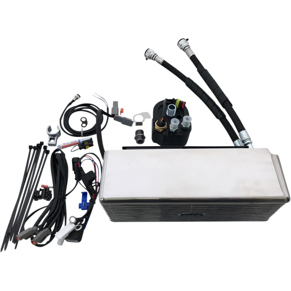 Oil Cooler Kit - Chrome - Below Regulator Mount3082
