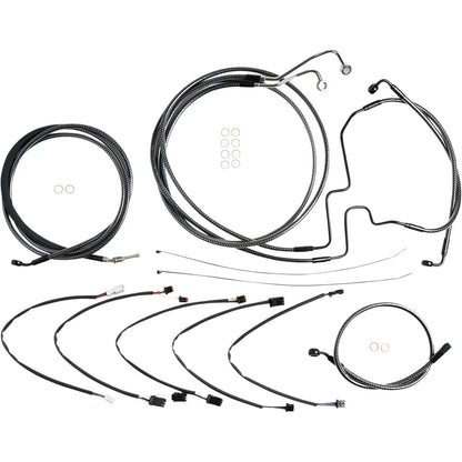 Kit de instalación de manillar de diseñador KARBONFIBR - Kit de instalación de manillar de diseñador KARBONFIBR - 12"-14" - FLHRXS '17-'20