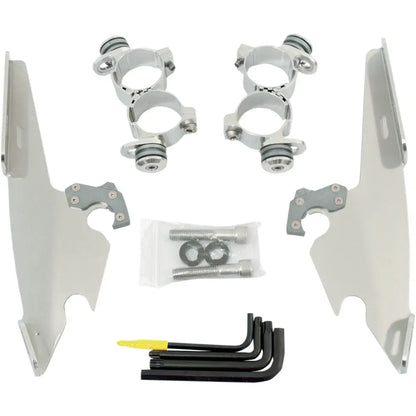 Kit de montaje completo con bloqueo de gatillo para parabrisas Fats/Slim - Kit de montaje Fats/Slim - Pulido - XL 48