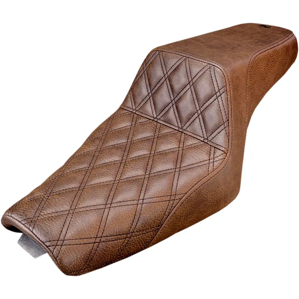 Step Up Seat - Lattice Stitched - Brown - XL with 3.3 Gallon Tanks