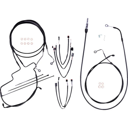 Kit de instalación de manillar XR - Kit de instalación de manillar XR - Perchas Ape de 12"-14" - FLH '21-'22 - Negro