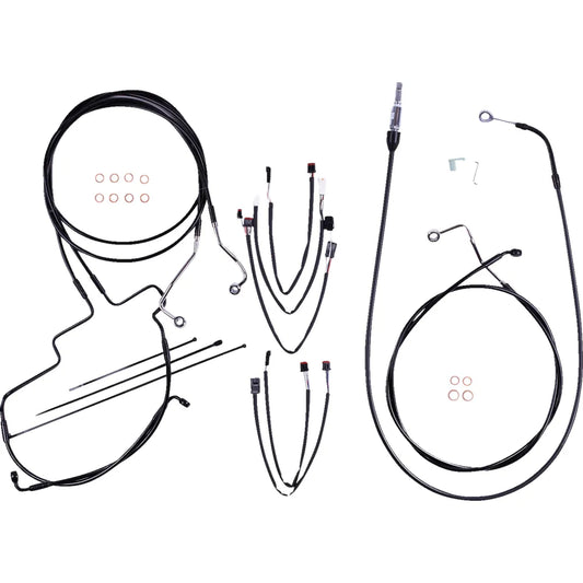 Kit de instalación de manillar XR - Kit de instalación de manillar XR - Perchas Ape de 12"-14" - FLH '21-'22 - Negro