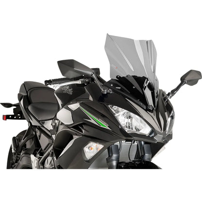 Parabrisas Z-Racing - Parabrisas de carrera - 17-3/4" - Ahumado - Kawasaki