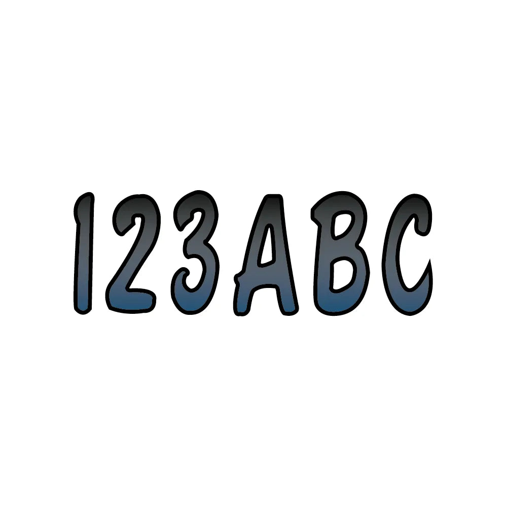 I.D. Sticker Kit - 200 Series - Metallic Blue Gradation